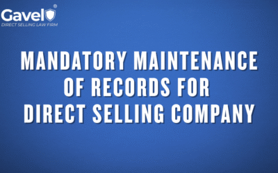 Website Records Must a Direct Selling Company Maintain?