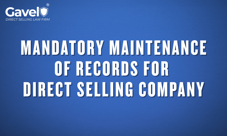 Website Records Must a Direct Selling Company Maintain?
