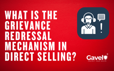 Grievance Redressal Mechanism in Direct Selling?