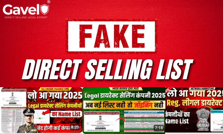 Fake Direct Selling List Scam Alert – How to Identify Legal Direct Selling Companies in India”