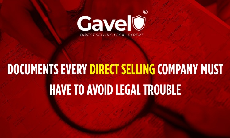 Documents required for direct selling company and mlm company legal compliance in India