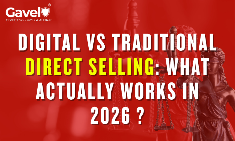 Digital vs traditional direct selling company comparison showing online marketing and face-to-face MLM company strategies